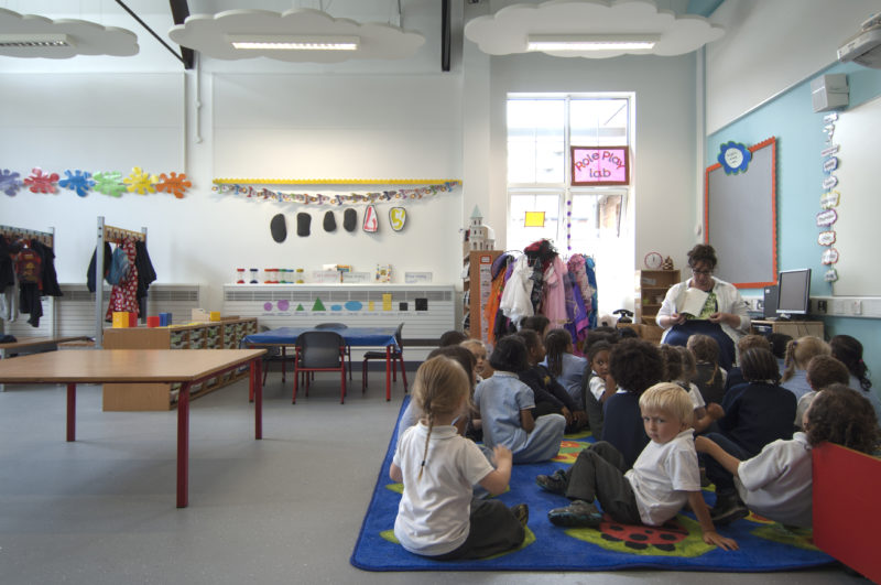 Classroom with children